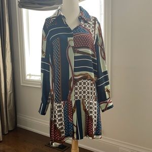 Zara long shirt dress M long sleeve inspired by high end designers